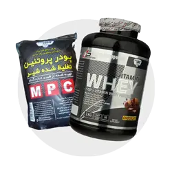 تصویر دو بسته پروتئین وی